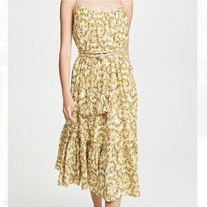 NWT Rhode Resort Lea Dress in Yellow Ditsy Floral